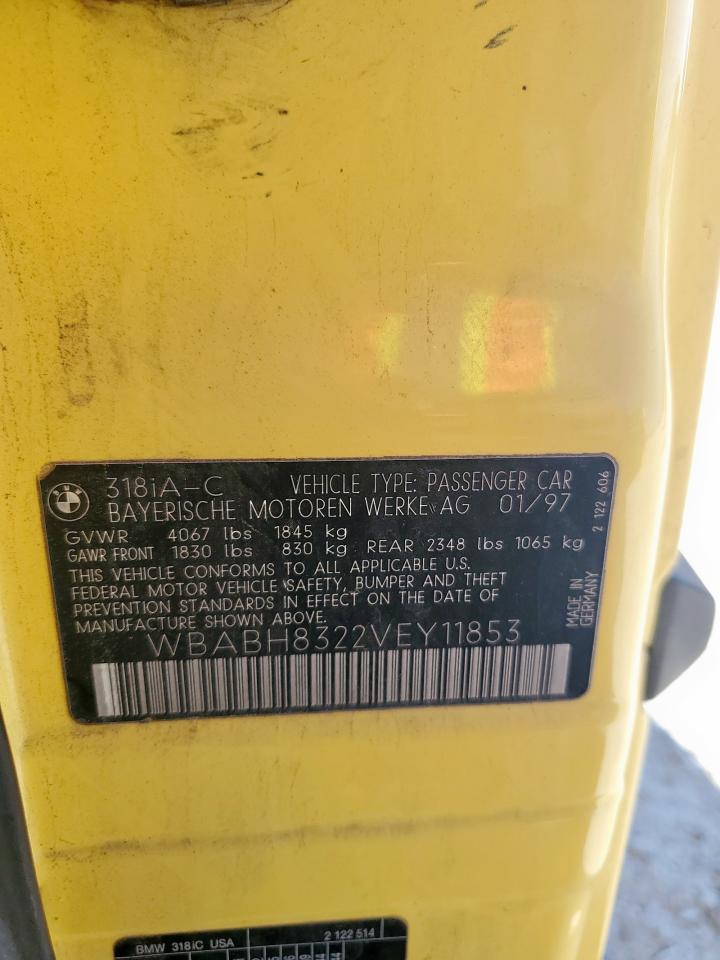 Lot #3291521948 1997 BMW 318 IC AUT