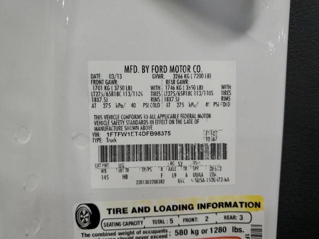 2013 FORD F150 SUPER #3283989875