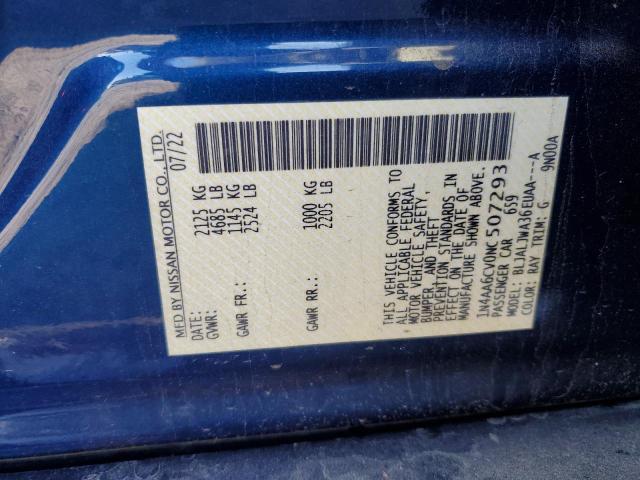 2022 NISSAN MAXIMA SV #3285012961