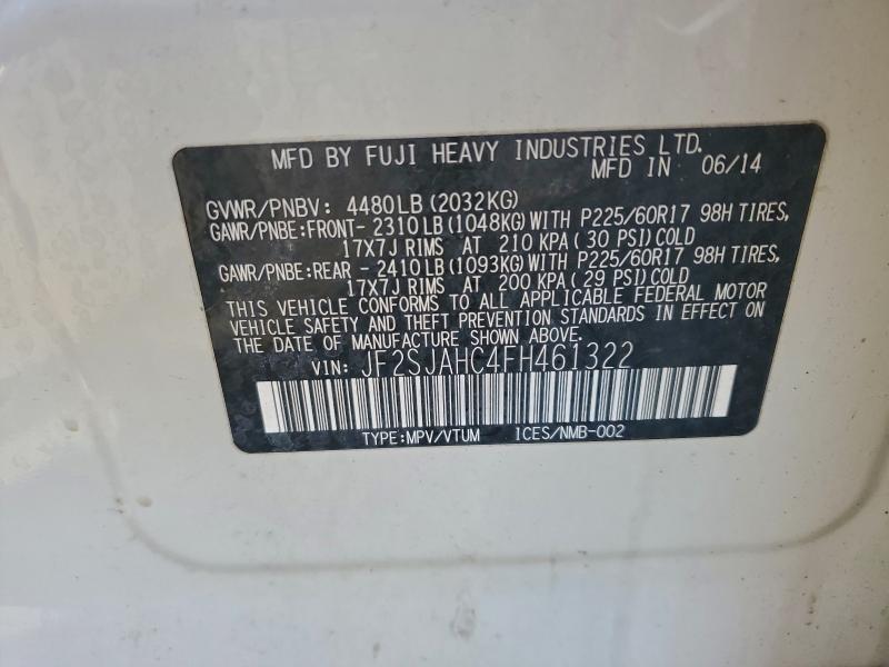 2015 SUBARU FORESTER 2 #3296326464