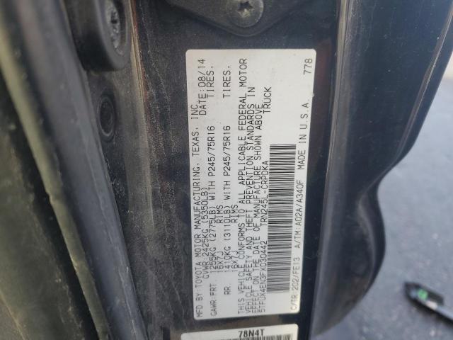 2015 TOYOTA TACOMA ACC - 5TFUX4EN3FX030442