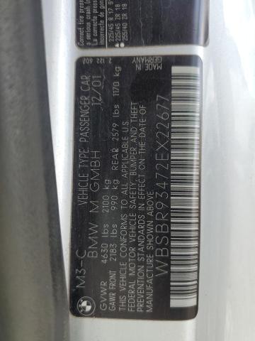 2002 BMW M3 #3296256404