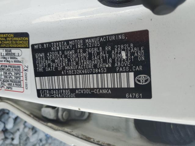 2006 TOYOTA CAMRY LE #3294518492