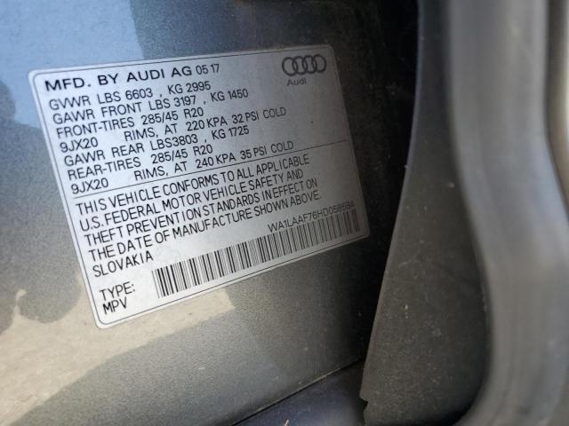 2017 AUDI Q7 PREMIUM #3291254980