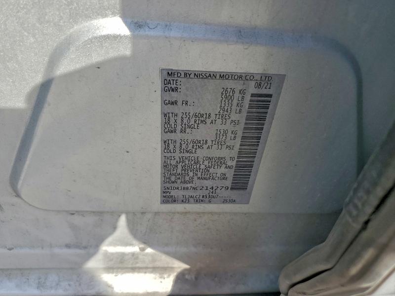 2022 NISSAN PATHFINDER #3301776367