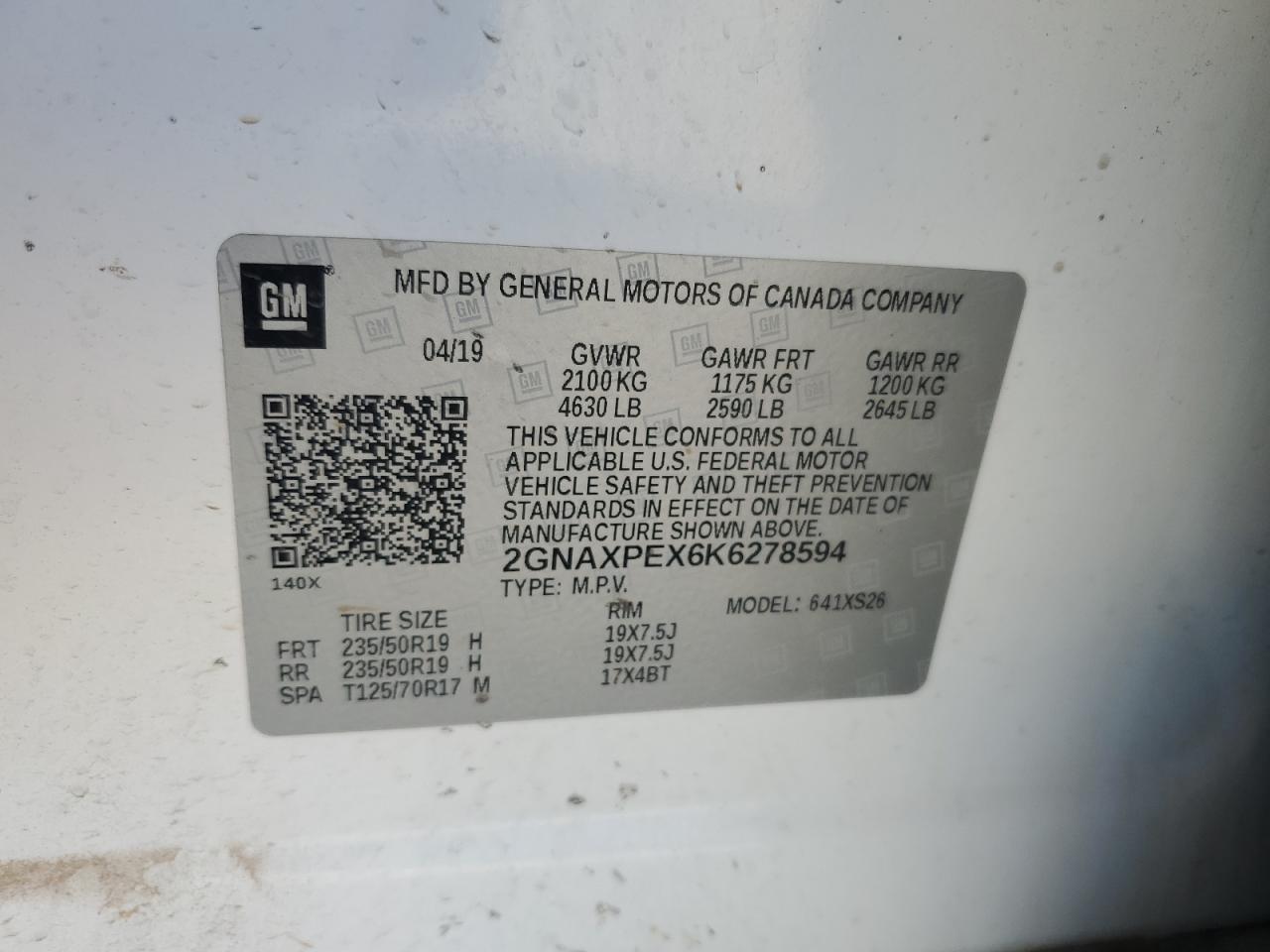 CHEVROLET EQUINOX PREMIER