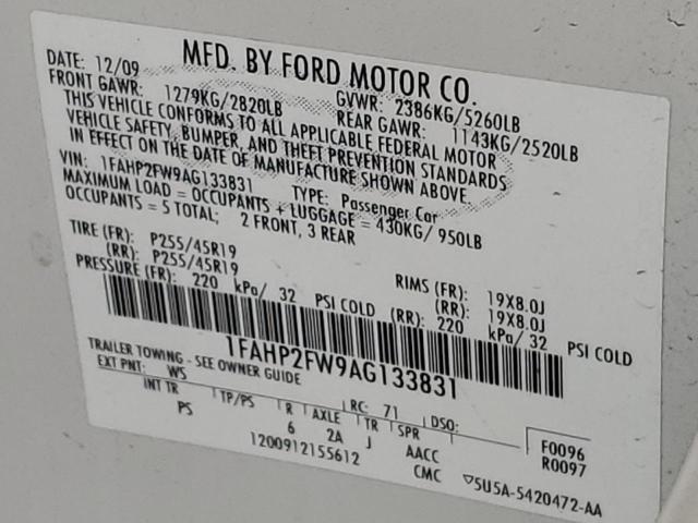 2010 FORD TAURUS LIM #3296245485
