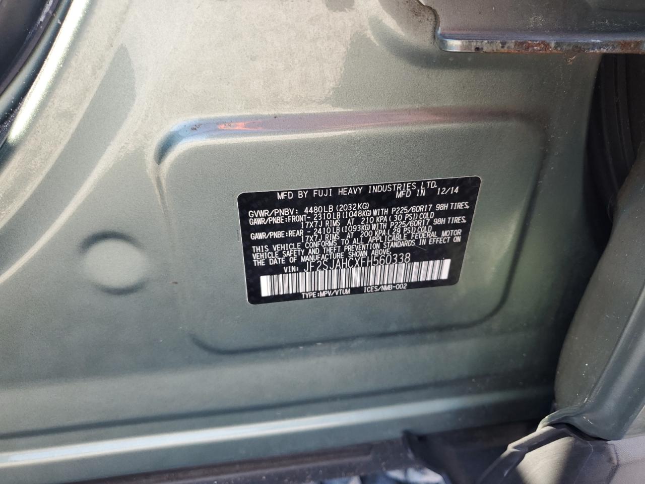 SUBARU FORESTER 2.5I LIMITED