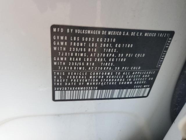 2022 VOLKSWAGEN TIGUAN SE #3301846383