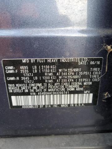 2017 SUBARU OUTBACK 2. #3302687059