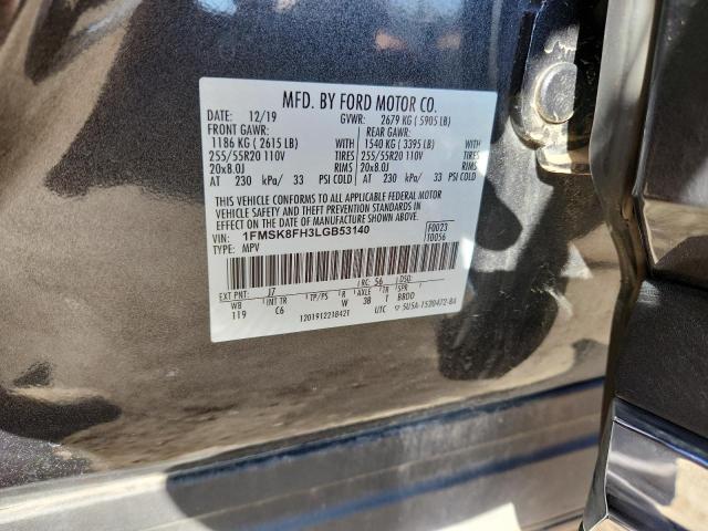 2020 FORD EXPLORER L #3286699288