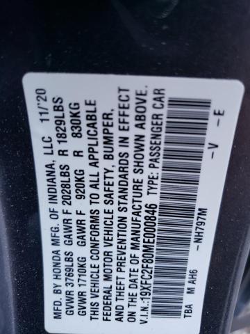 2021 HONDA CIVIC SPOR #3302831920