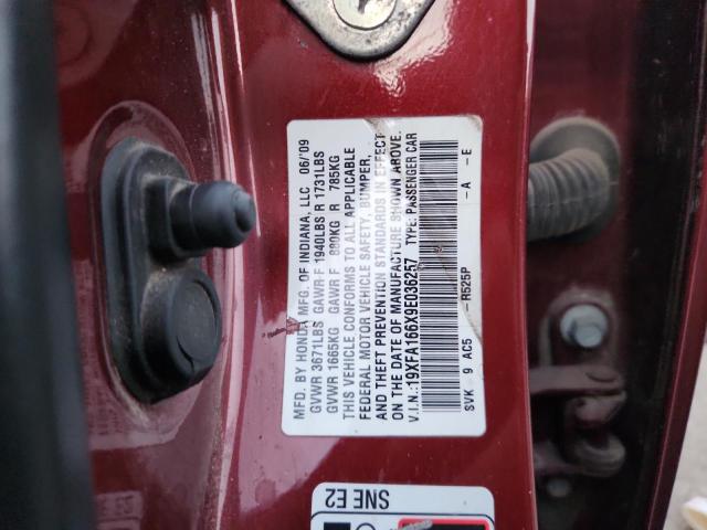 2009 HONDA CIVIC LX-S #3287327983