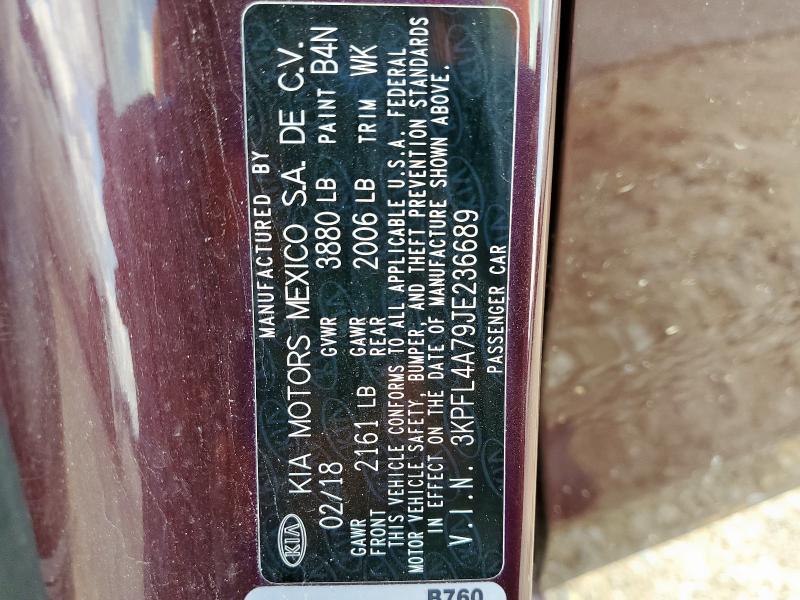 2018 KIA FORTE LX #3301882471