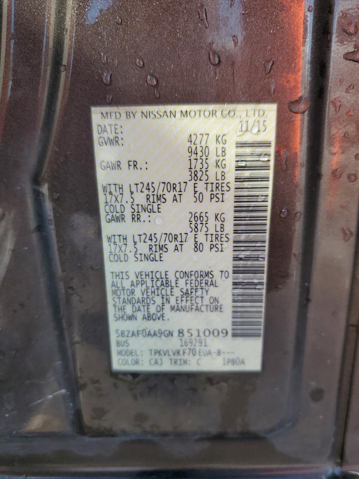 NISSAN NV3500 3500 S