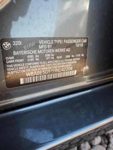 2017 BMW 320 XI - WBA8E5G51HNU42204