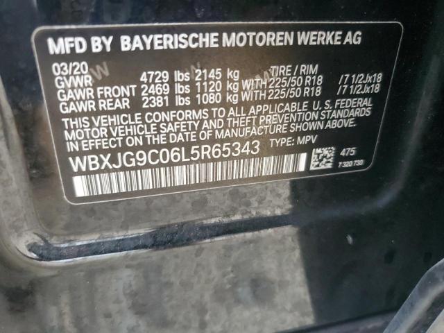 2020 BMW X1 XDRIVE2 #3310500078