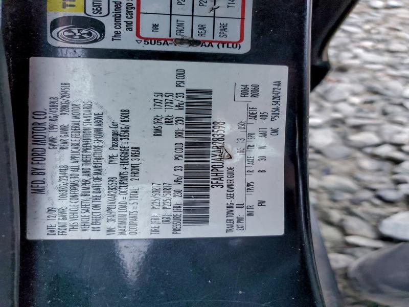 2010 FORD FUSION SEL #3296249476