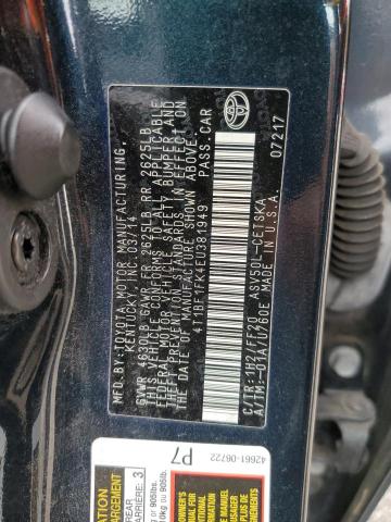 2014 TOYOTA CAMRY L #3303878690