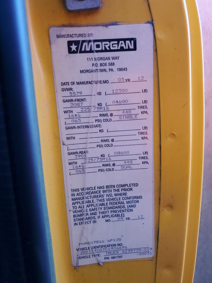 GMC SAVANA CUTAWAY G3500