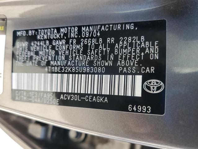 2005 TOYOTA CAMRY LE #3296989861