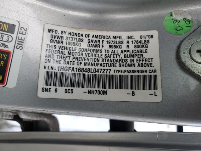 2008 HONDA CIVIC EX #3300644921