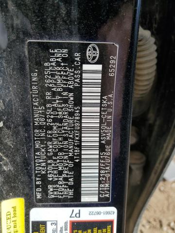 2015 TOYOTA CAMRY LE #3296606020