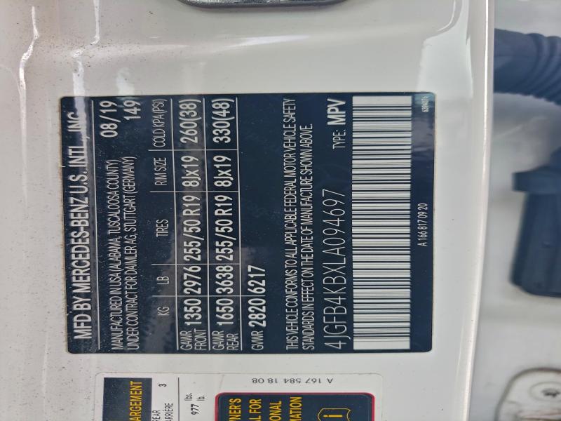 2020 MERCEDES-BENZ GLE 350 4M #3294515501