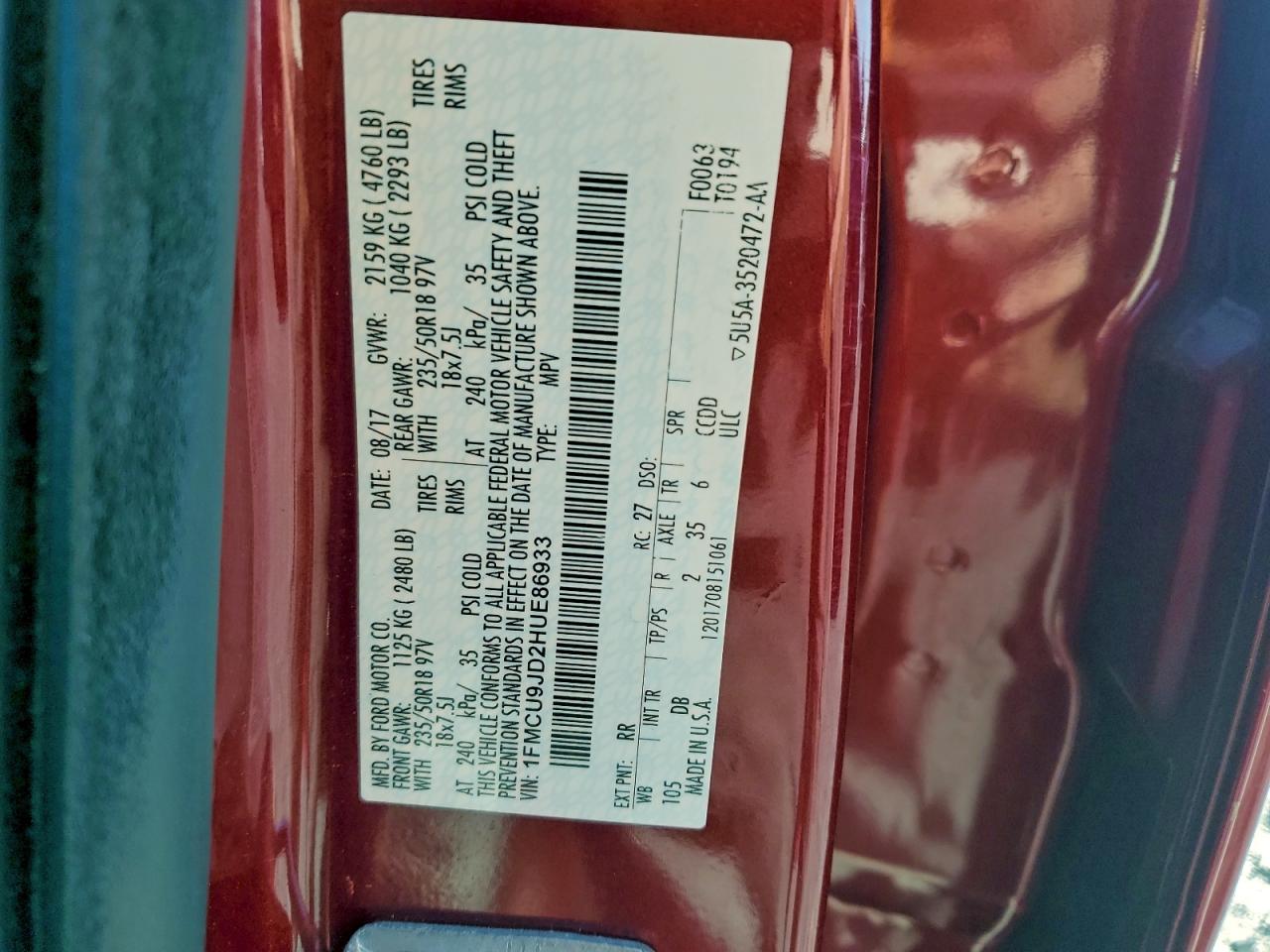 FORD ESCAPE TITANIUM