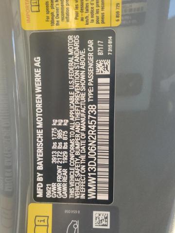 2022 MINI COOPER SE - WMW13DJ06N2R45738