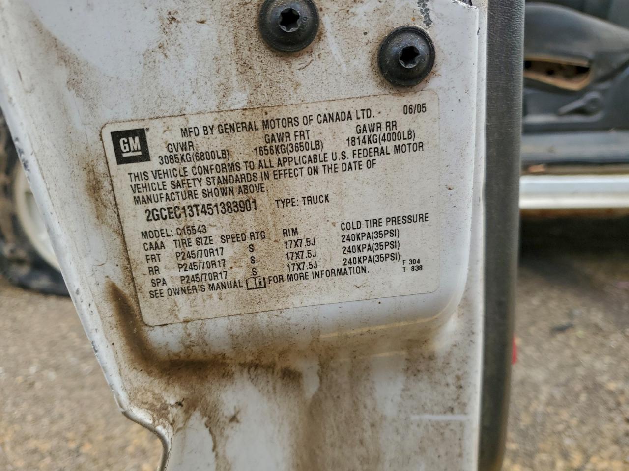 Lot #3308252156 2005 CHEVROLET SILVERADO