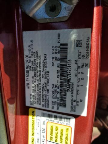 2014 FORD FUSION SE - 3FA6P0H77ER251456