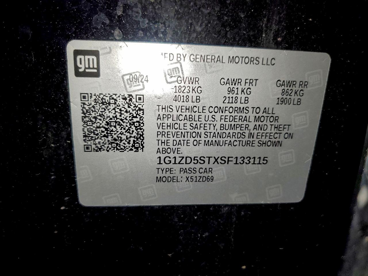 Lot #3304581445 2025 CHEVROLET MALIBU LT