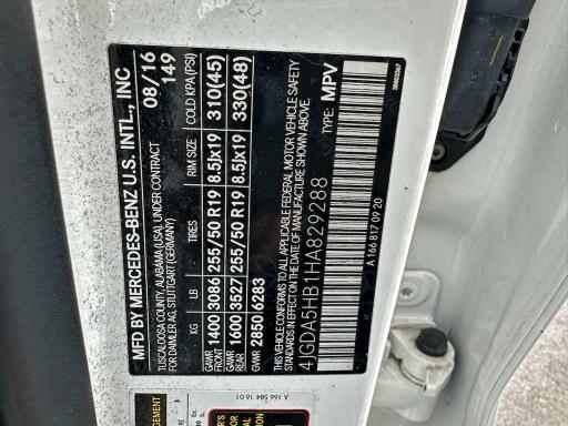 2017 MERCEDES-BENZ GLE 350 4M #3302667037