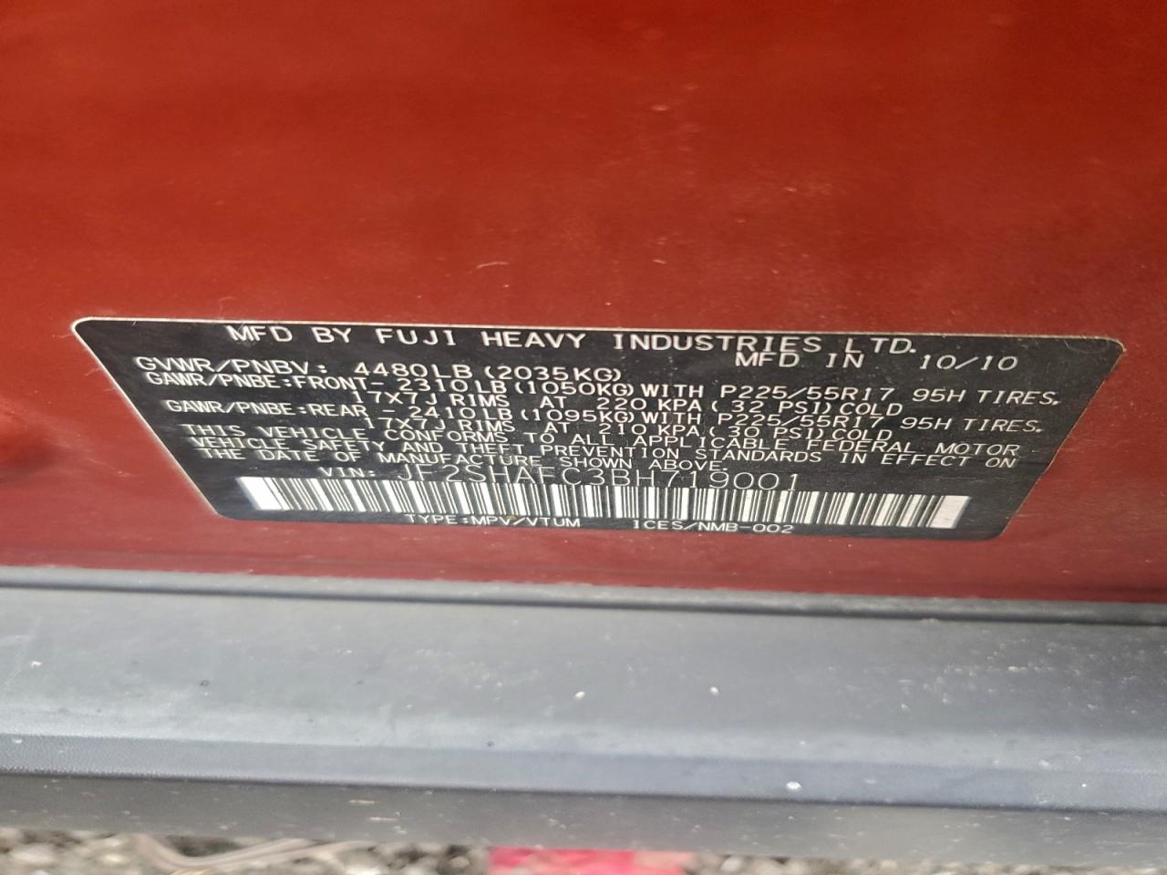 SUBARU FORESTER LIMITED