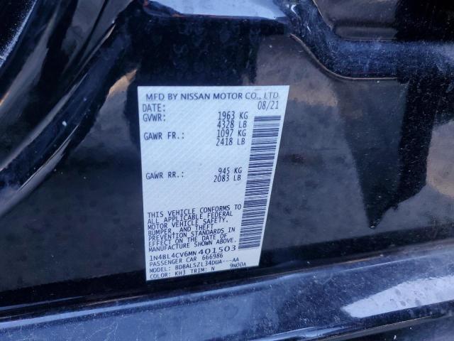 2021 NISSAN ALTIMA SR #3302843927