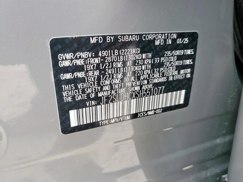 2025 SUBARU FORESTER S #3290183219