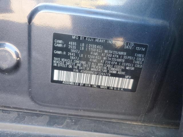 2015 SUBARU OUTBACK 2. #3301847348