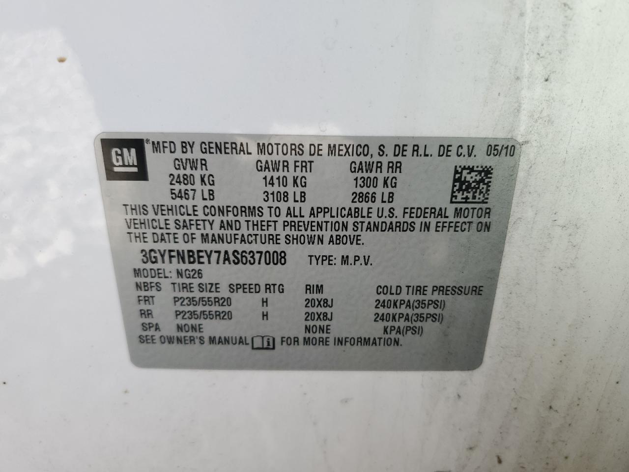 CADILLAC SRX PERFORMANCE COLLECTION