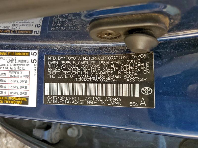 2006 TOYOTA COROLLA CE #3294560093