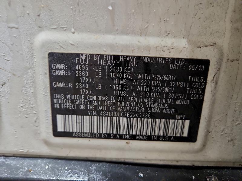 2014 SUBARU OUTBACK 3. #3299306829