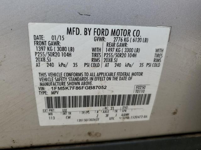 2015 FORD EXPLORER L #3291270982