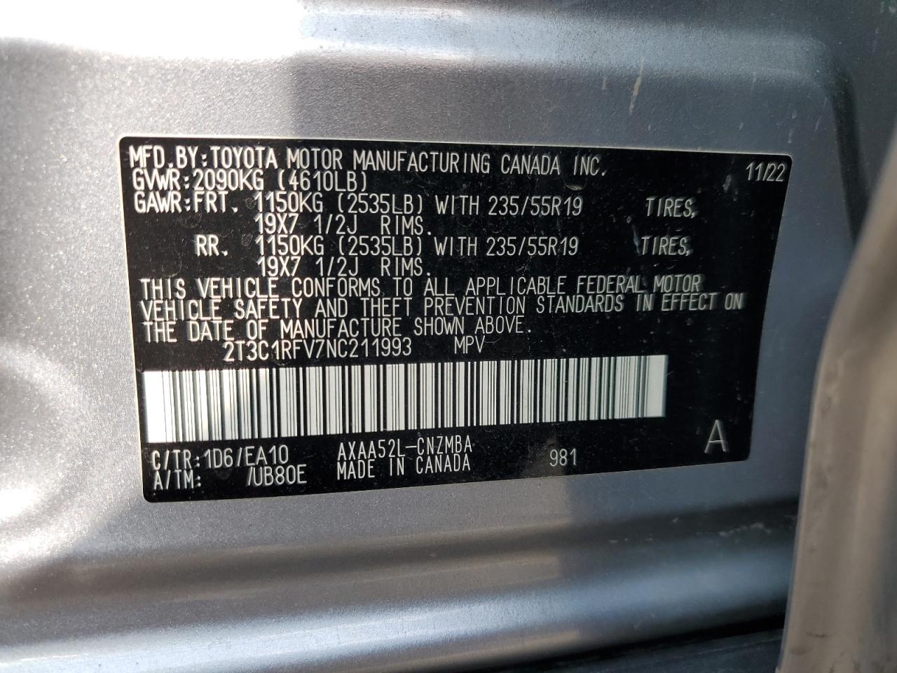 TOYOTA RAV4 XLE PREMIUM