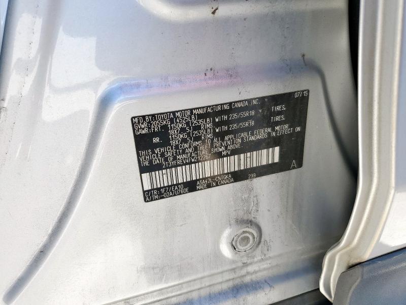 2015 TOYOTA RAV4 LIMIT - 2T3YFREV4FW212267