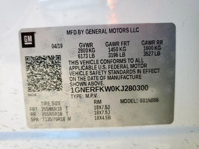 2019 CHEVROLET TRAVERSE L #3303939689