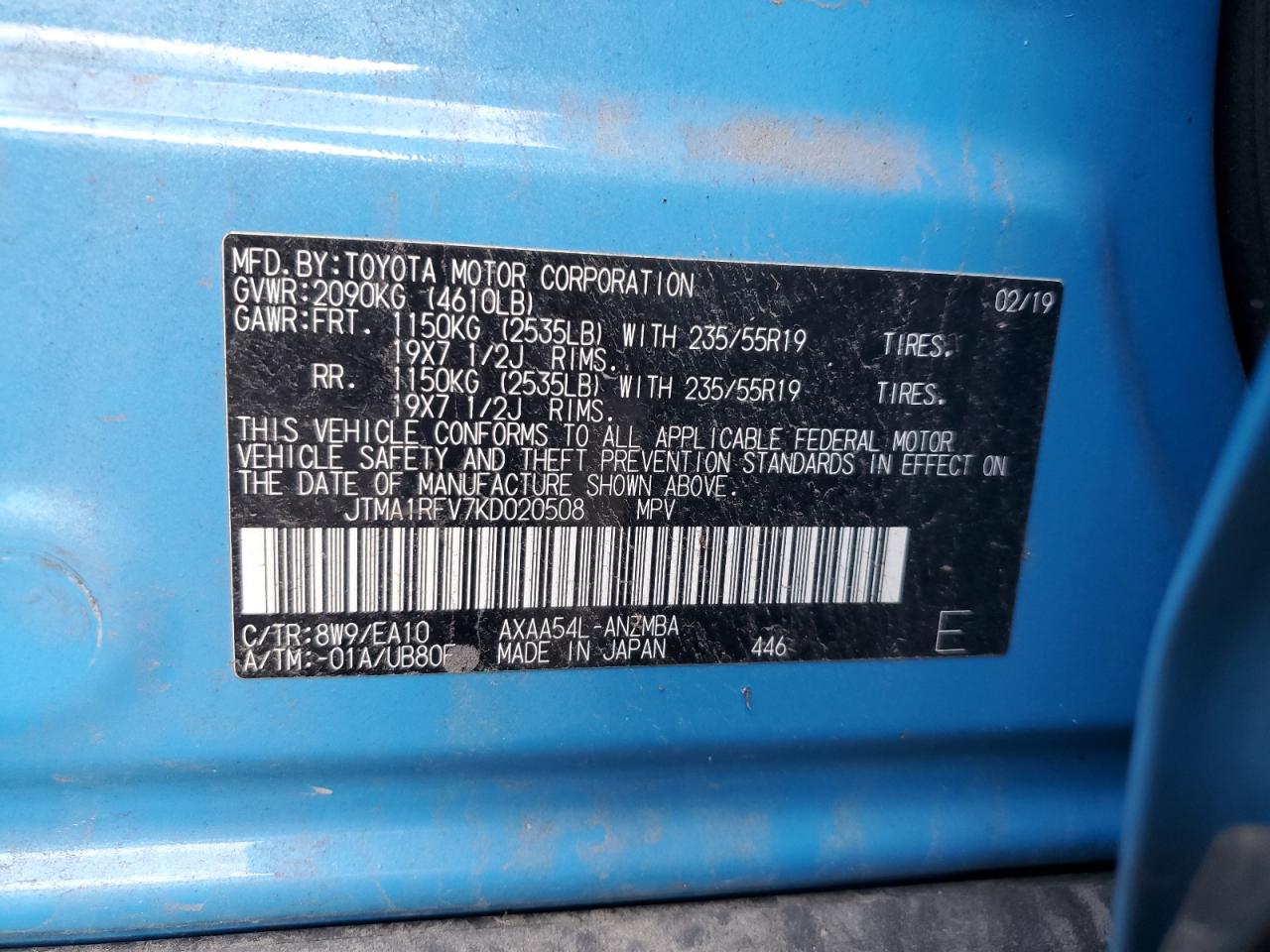 TOYOTA RAV4 XLE PREMIUM