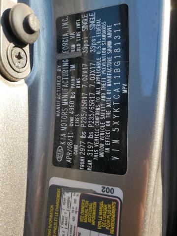 2011 KIA SORENTO BA #3293938827