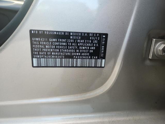 2012 VOLKSWAGEN JETTA SE - 3VWDP7AJ8CM462673