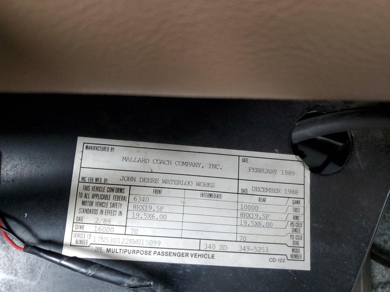 Lot #3292749775 1989 OSHK JOHN DEERE