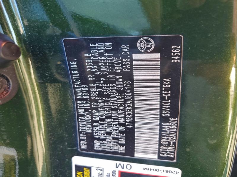 2010 TOYOTA CAMRY SE #3301847365